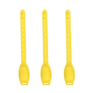 Kit com 3 Pulseiras de Silicone - Proteção ao alcance das mãos