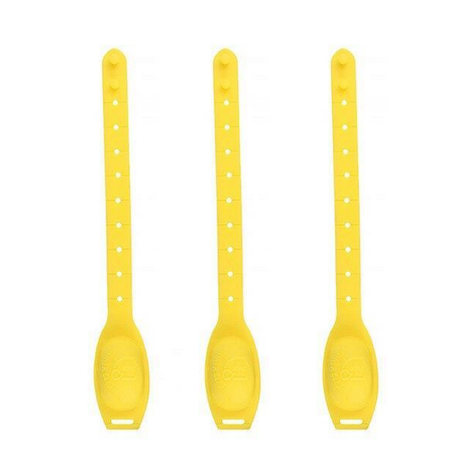 Kit com 3 Pulseiras de Silicone - Proteção ao alcance das mãos